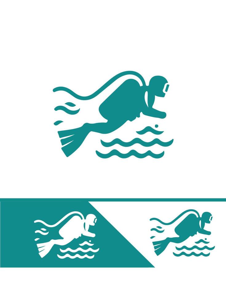 Diver Abyss diver logo vector