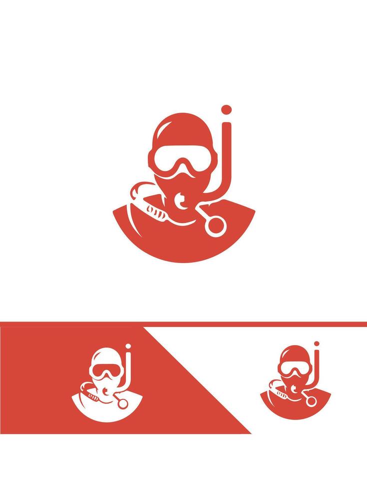 Sub Journey diver logo vector