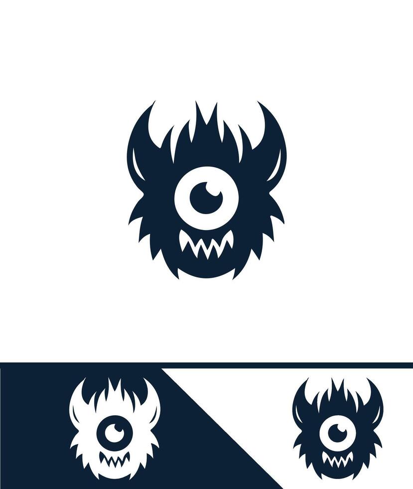 Doom Beast monster logo vector