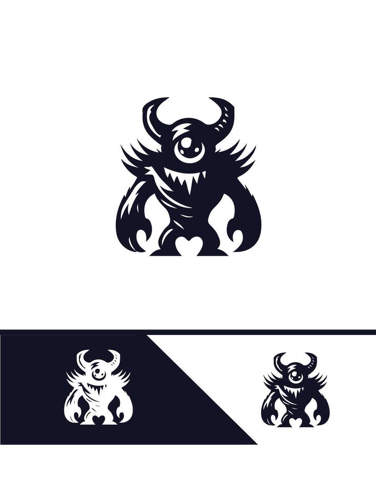 Beast Unleashed monster logo vector