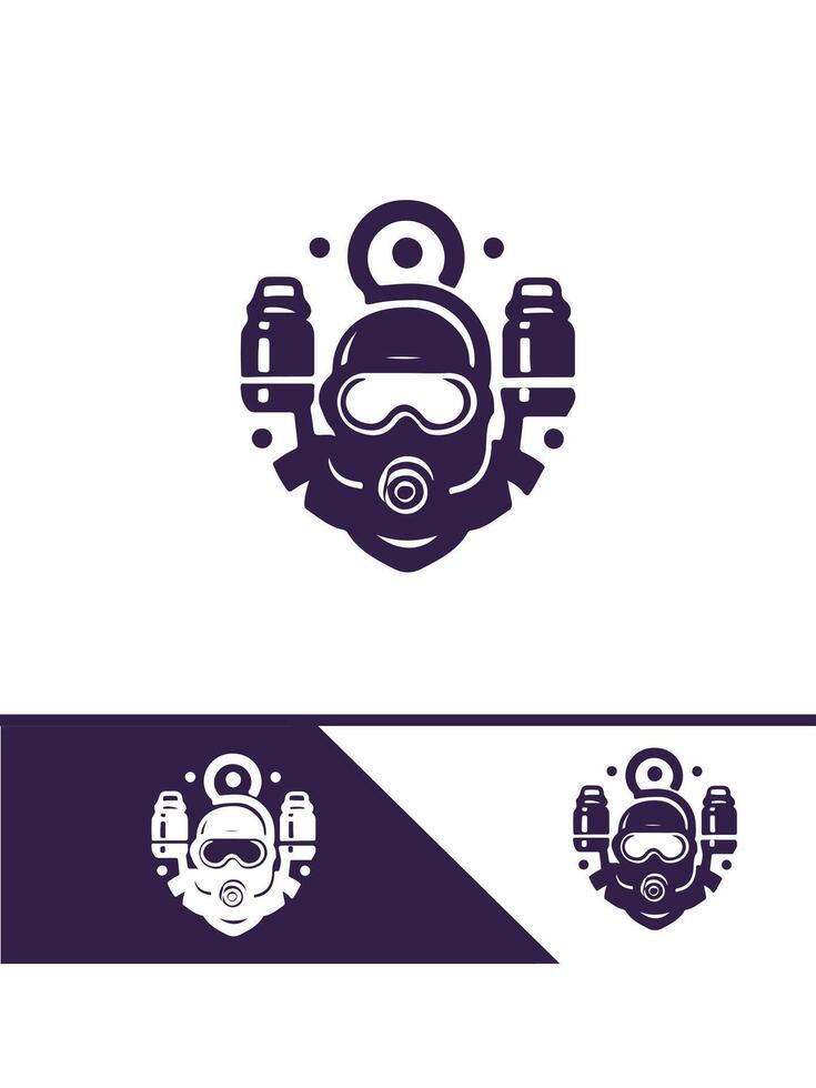 Dive Infinity diver logo vector