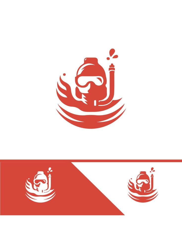 Deep Diver Pro diver logo vector