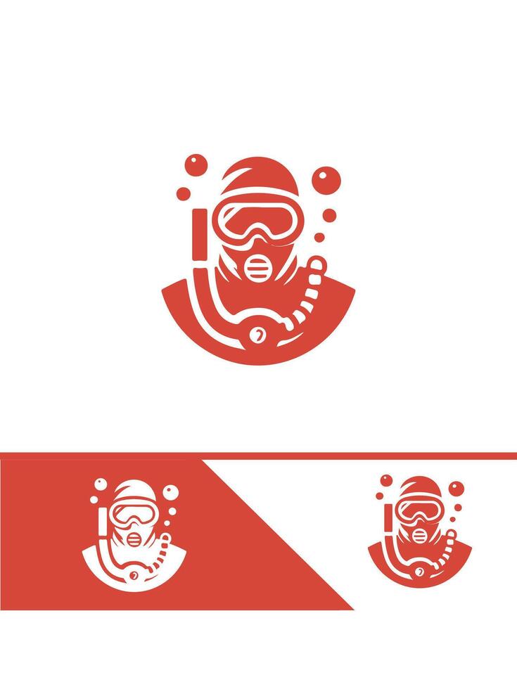 Ocean Explorer diver logo vector