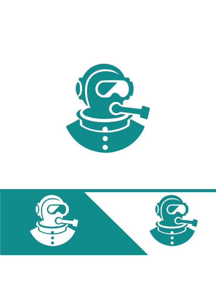 Aqua Explorer diver logo vector
