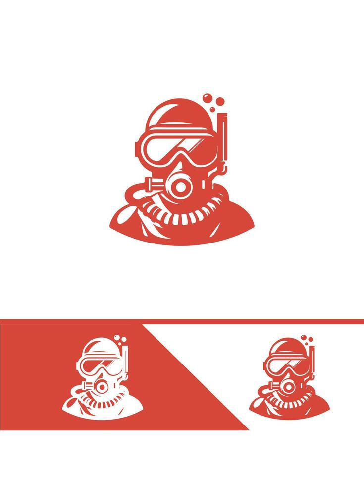 Dive Zone diver logo vector