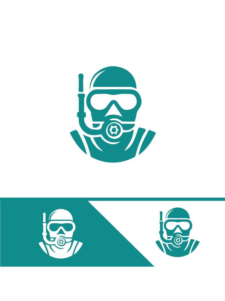 Diver Quest diver logo vector