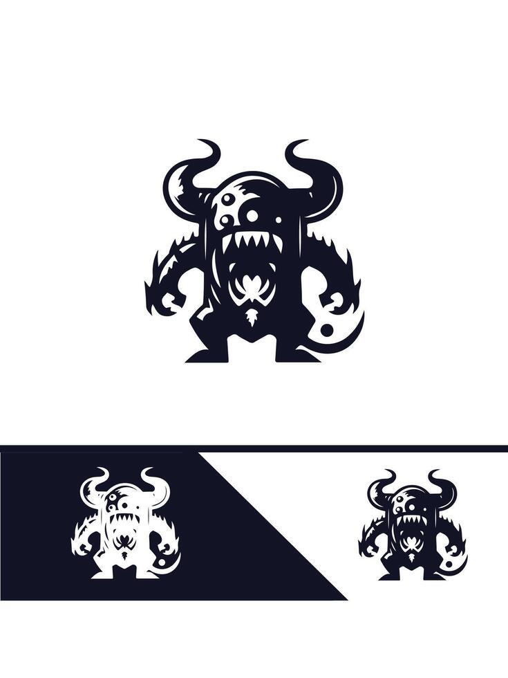 Monster Might monster logo vector