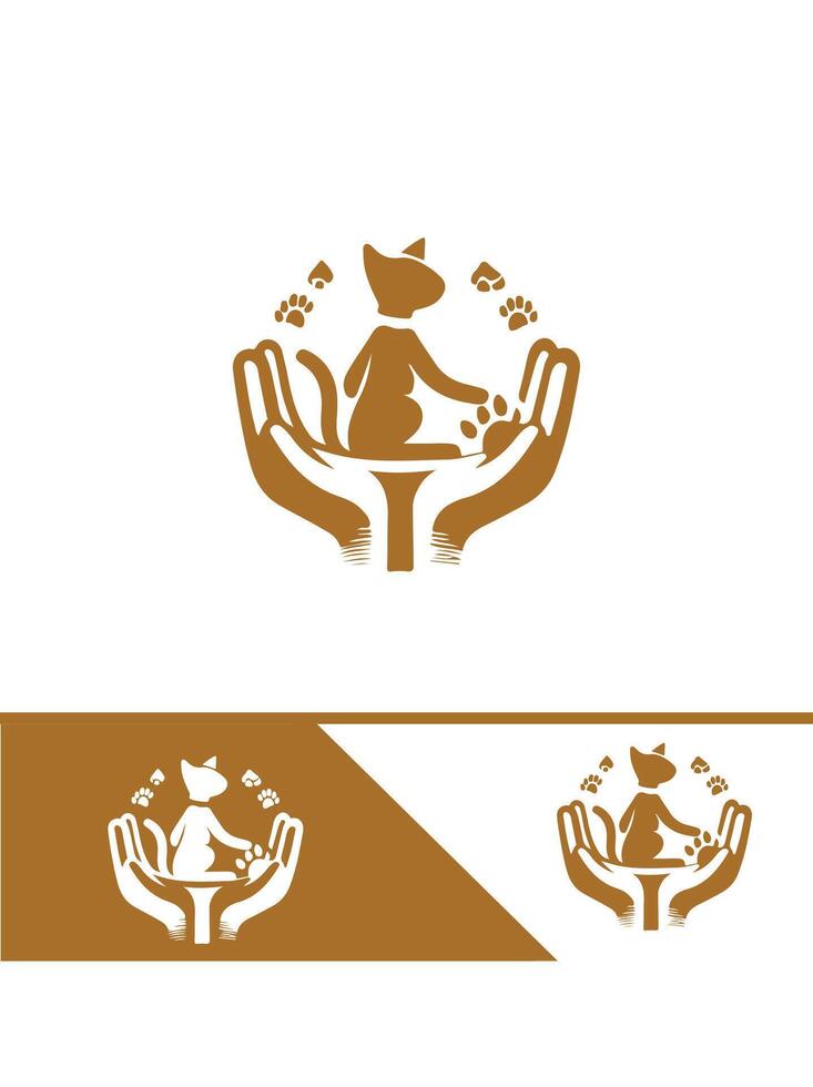 Safe Snuggles Pets In Safe Hand logo vector