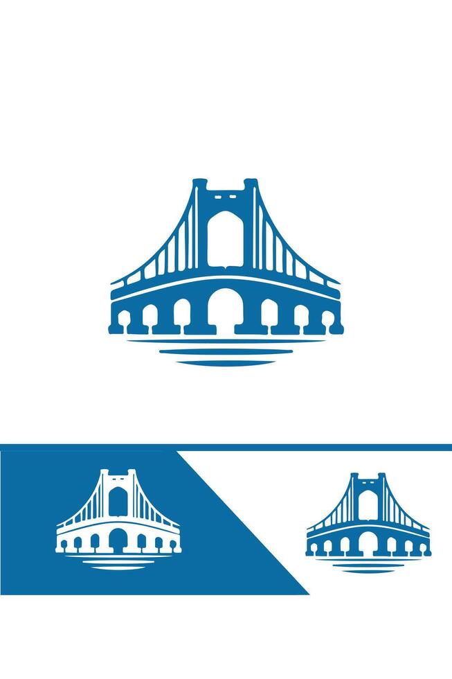 The Bridge Tribe bridge logo design vector