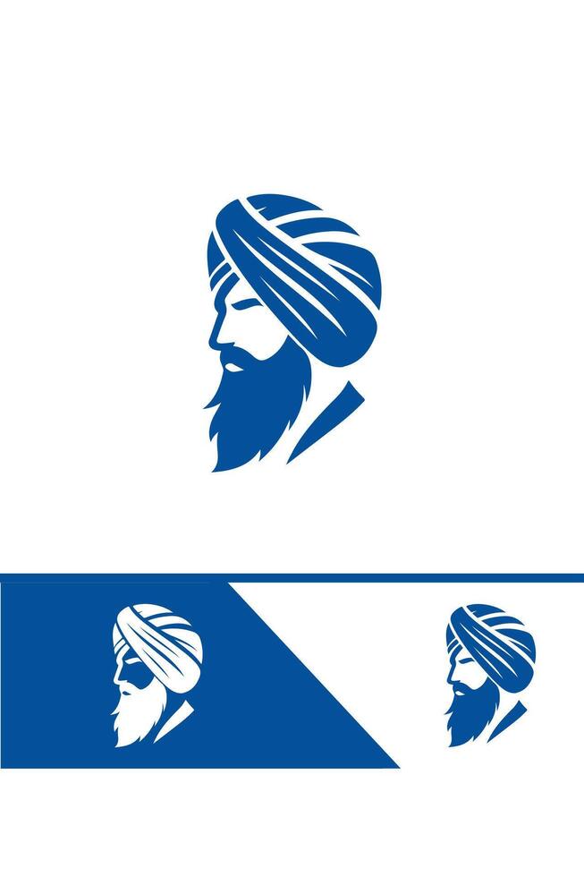 The Wrap Society Turban Logo Design vector