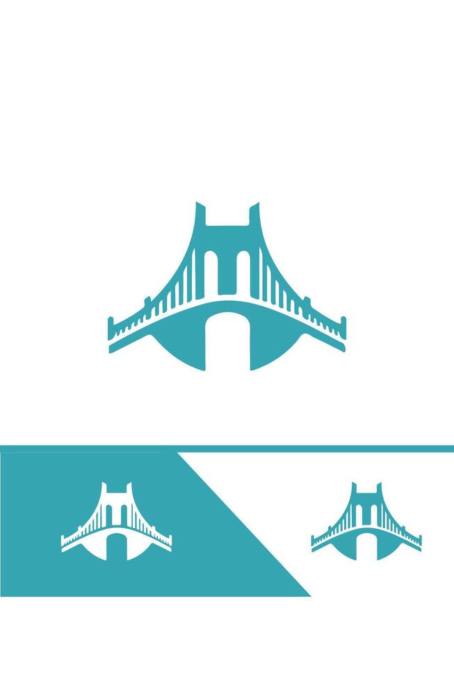 Bridge Craft bridge logo design vector