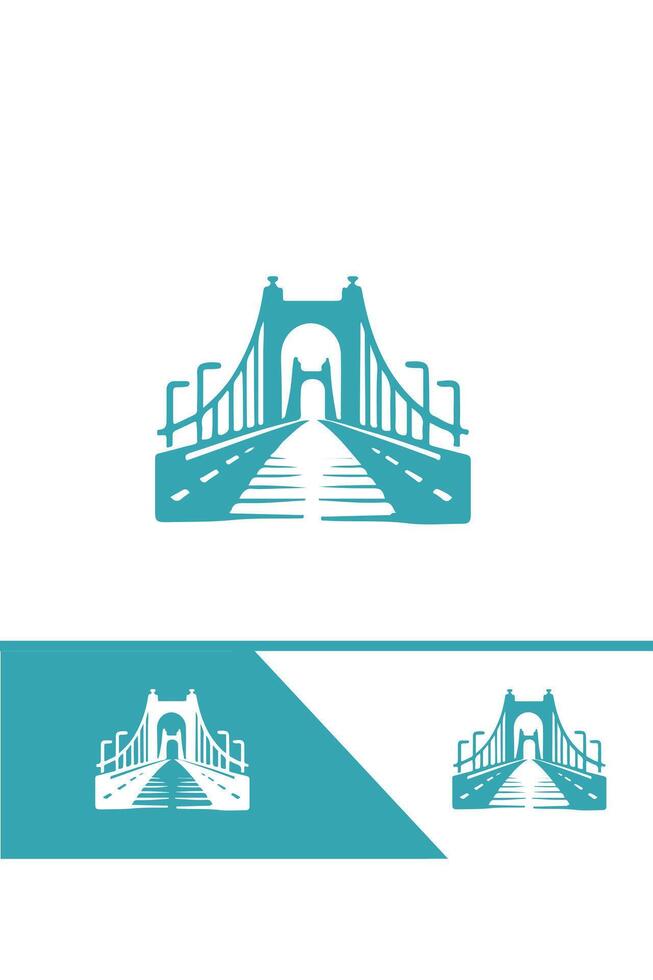 The Grand Bridge bridge logo design vector