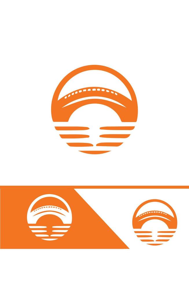 Bridge of Hope bridge logo design vector