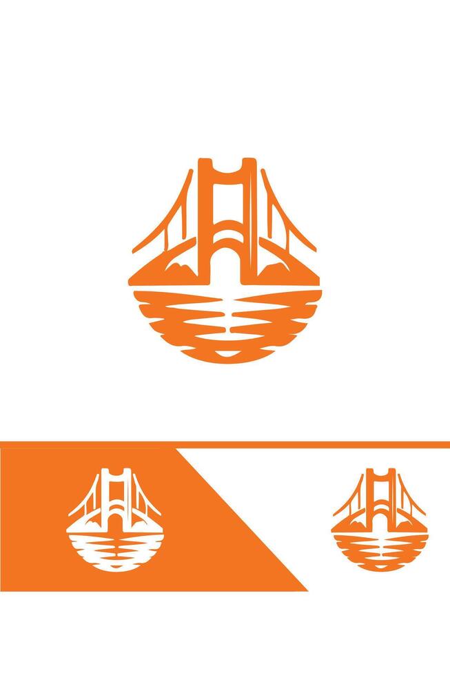 The Bridge of Unity bridge logo design vector
