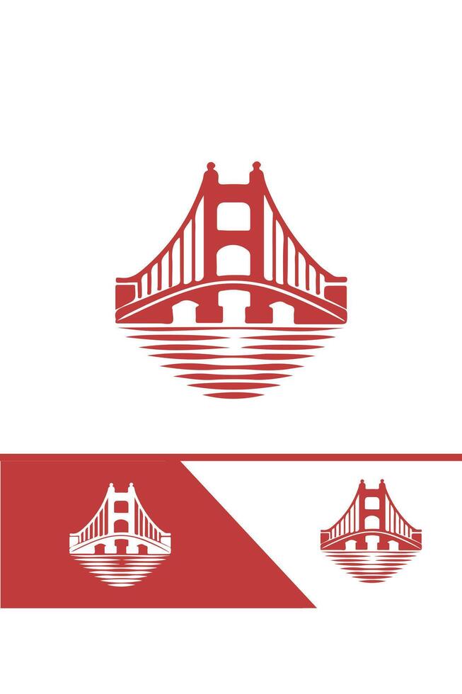 Bridge of Connections bridge logo design vector