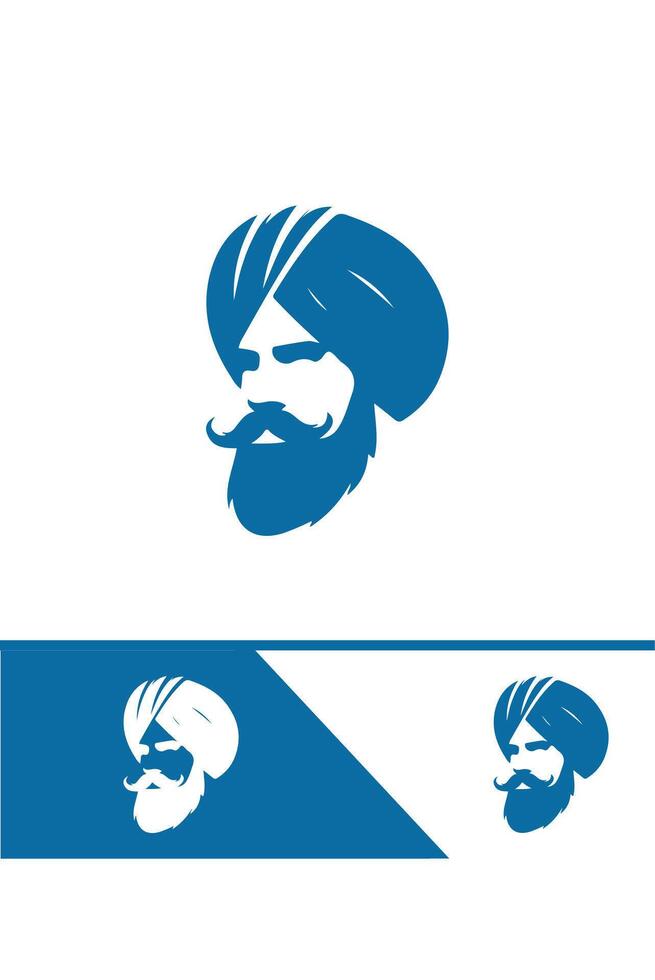 The Royal Headwrap Turban Logo Design vector