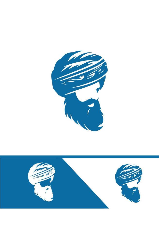 Regal Wrap Turban Logo Design vector