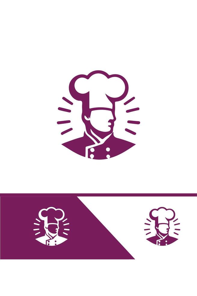 Chefs Palette turban logo vector
