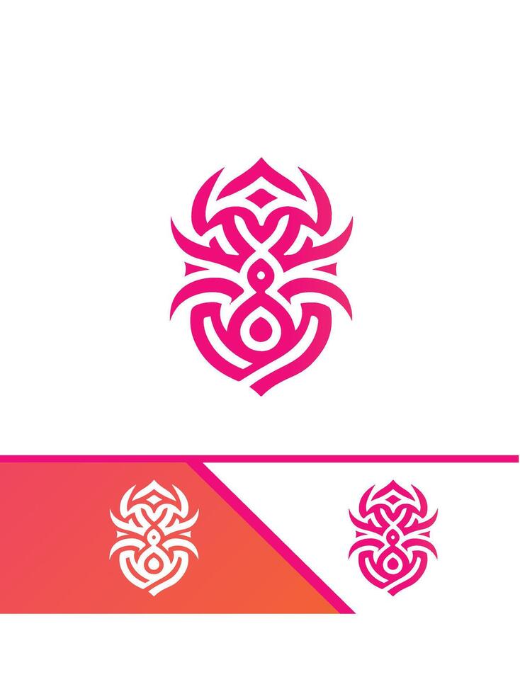 Spirit of the Ancestors tribal logo design vector