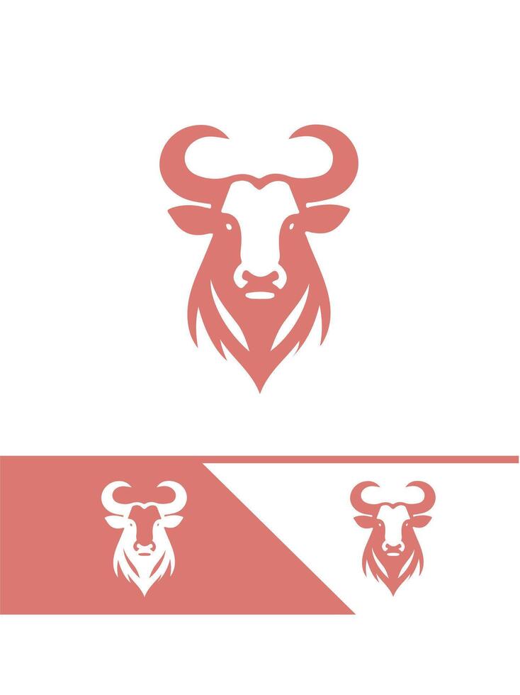 Kinghorn Bull Ranch bull logo vector