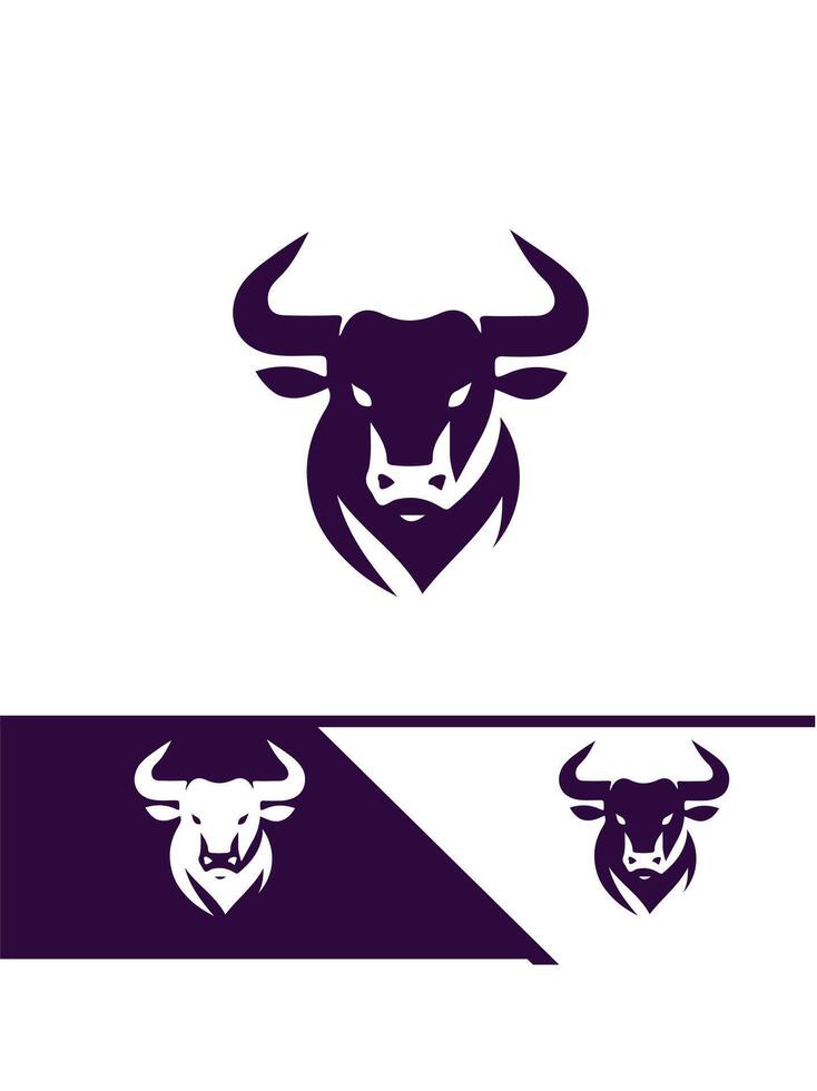 Thunder Bull Meadows bull logo vector