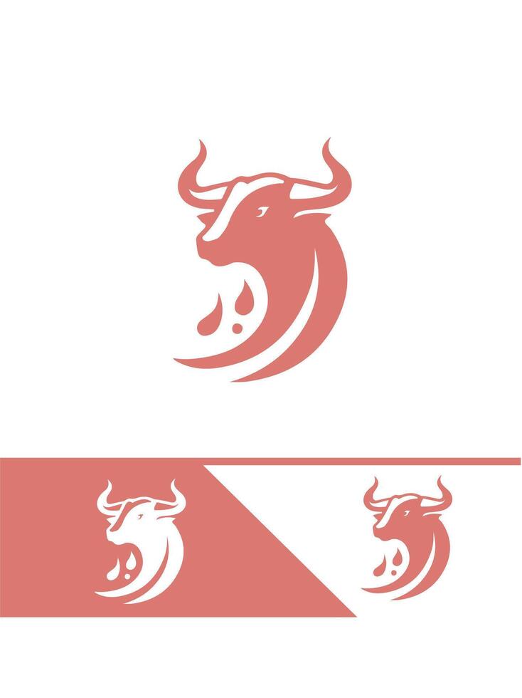 Wild Bull Ranch bull logo vector