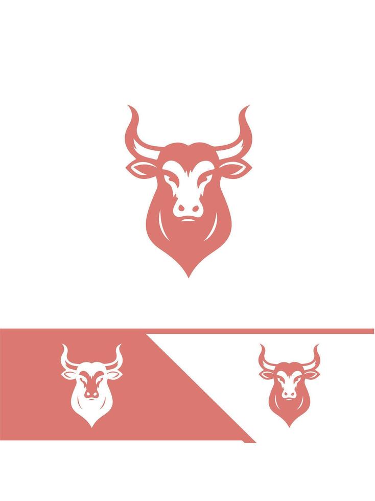 Power Bull Farms bull logo vector