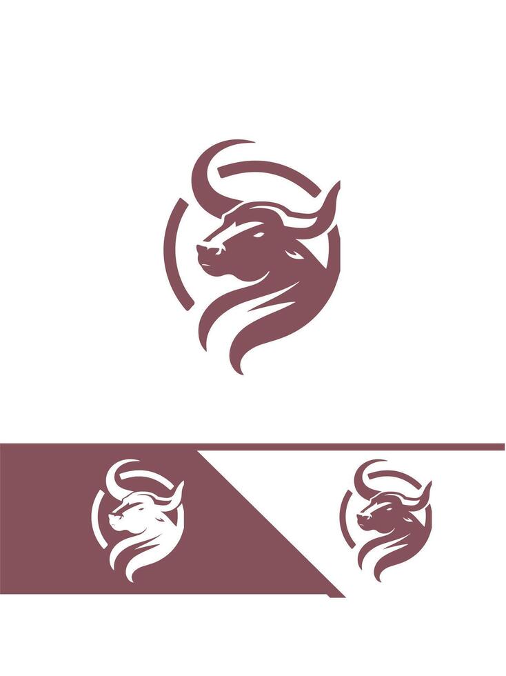 Royal Bull Ranch bull logo vector