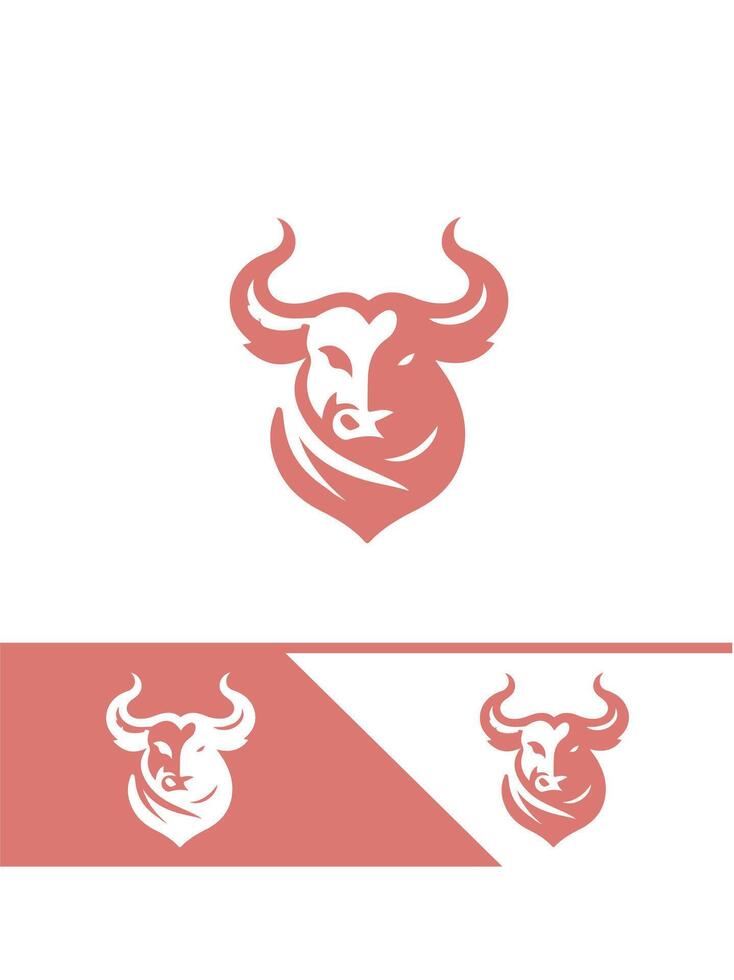 Bullstone Ranch bull logo vector