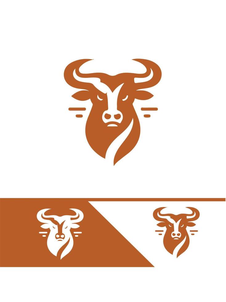 The Bulls Roar bull logo vector