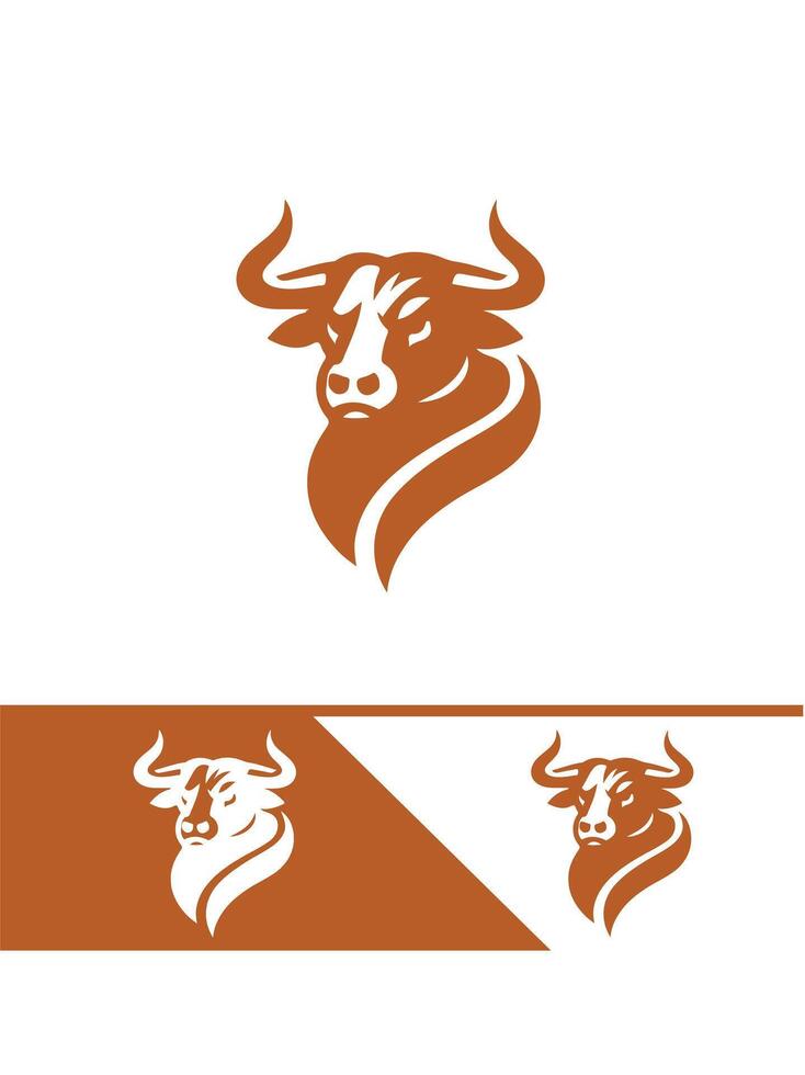 Bold Bull Acres bull logo vector