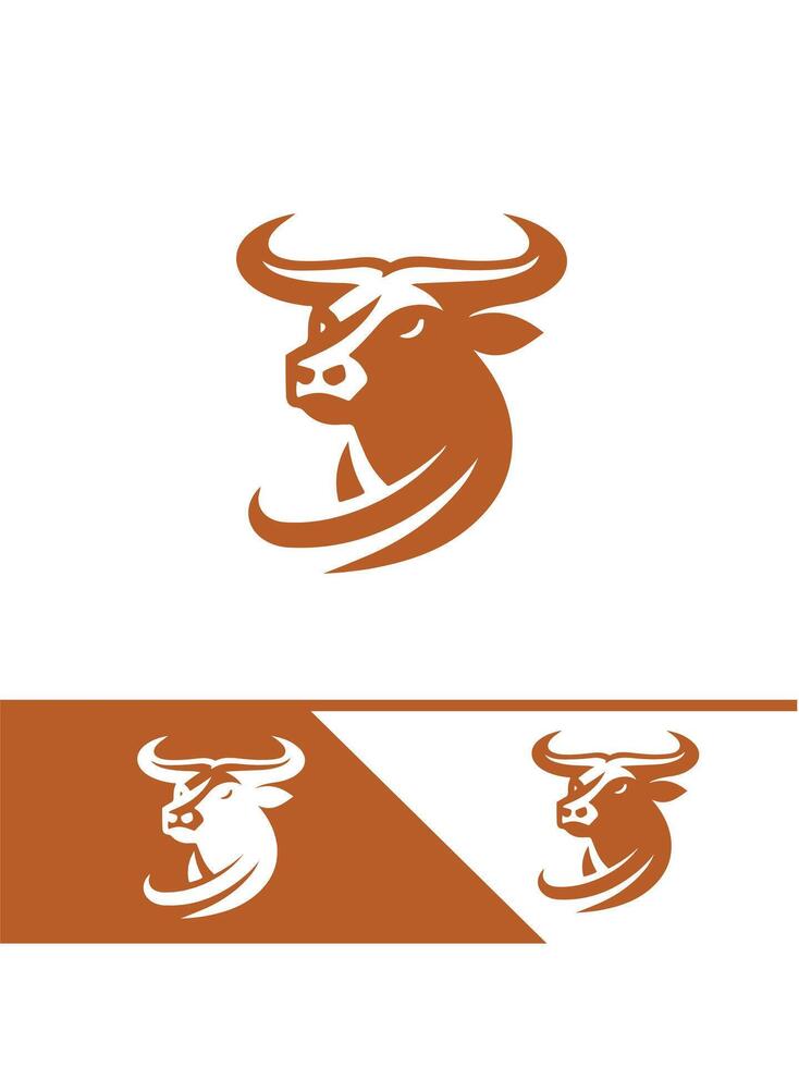 Bull Creek bull logo vector