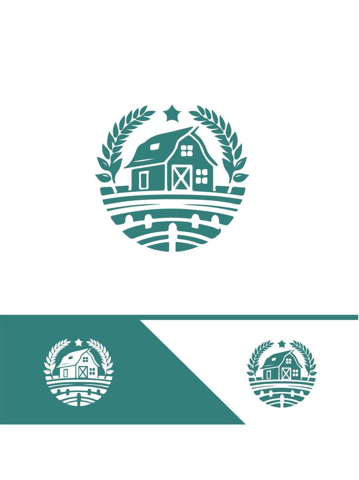 Orchard Fields FARM FIELD logo vector