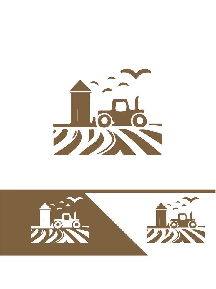 Green Valley Fields FARM FIELD logo vector