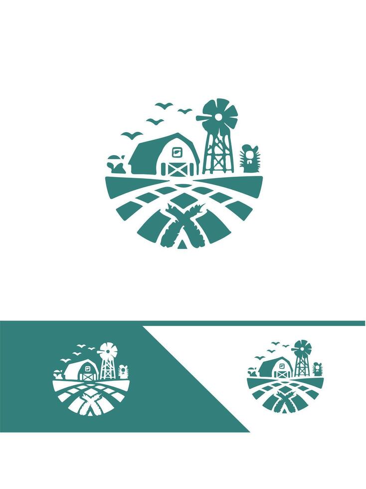 Green Meadow Farms FARM FIELD logo vector