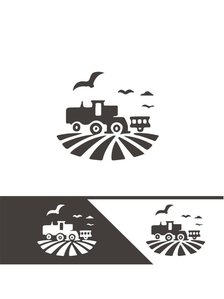 The Green Field FARM FIELD logo vector