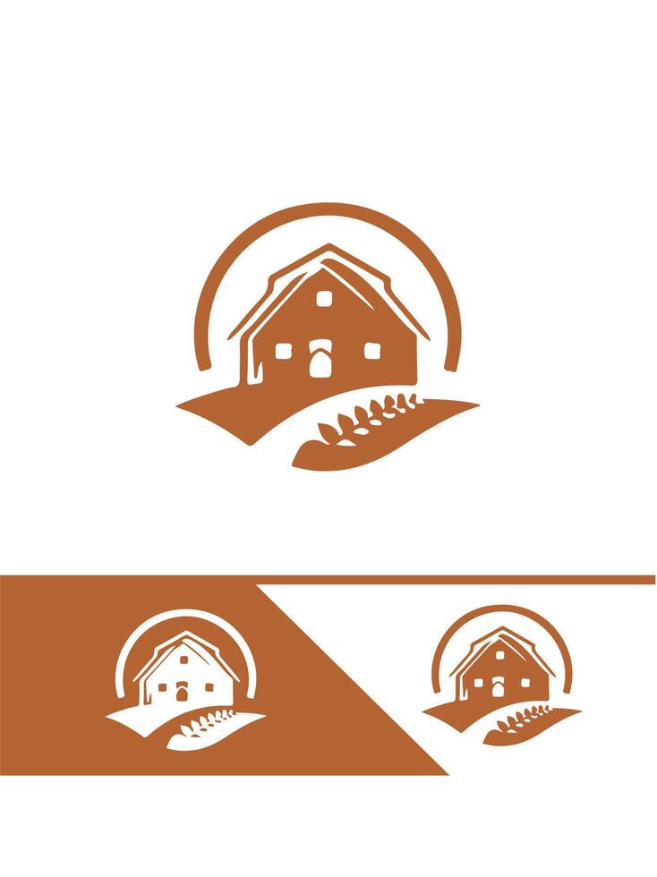 Green Pastures FARM FIELD logo vector