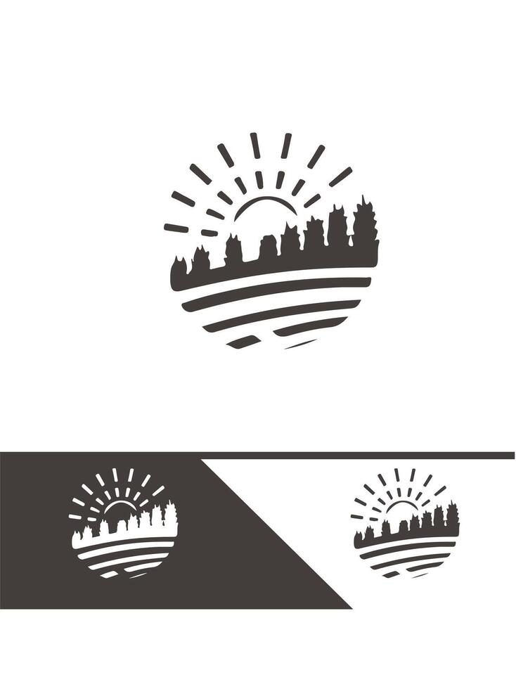 Prairie Roots FARM FIELD logo vector