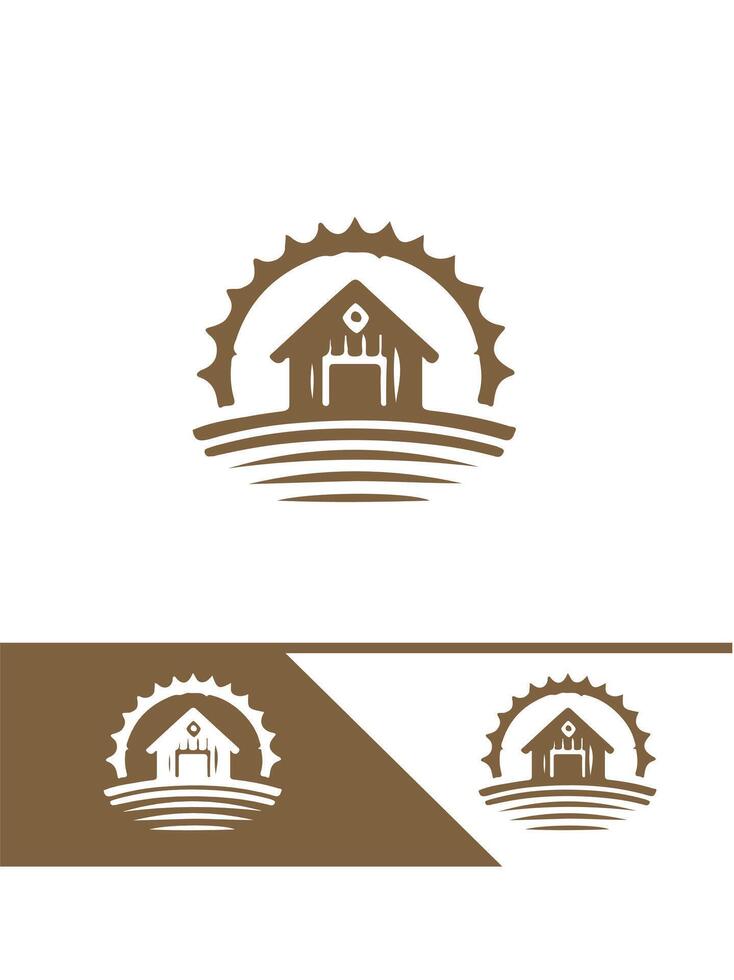 Sunny Acres FARM FIELD logo vector