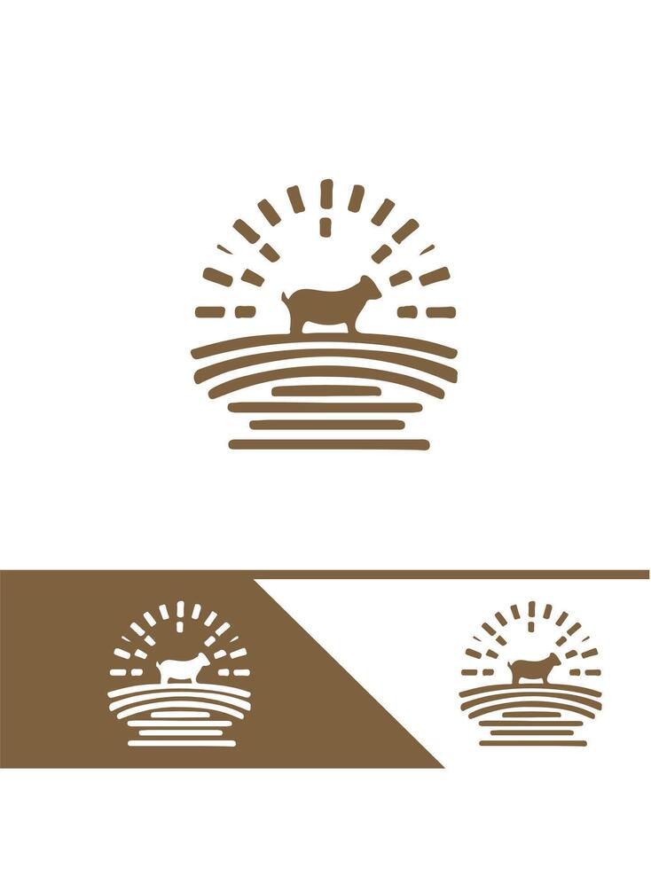 Endless Horizon Fields FARM FIELD logo vector
