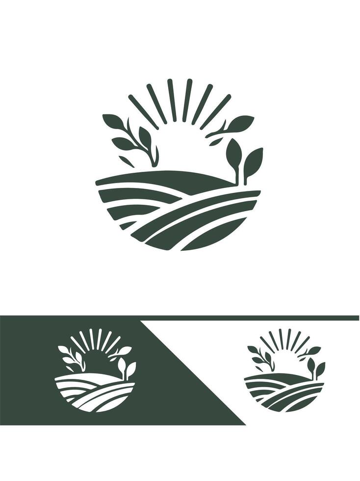 Golden Fields FARM FIELD logo vector