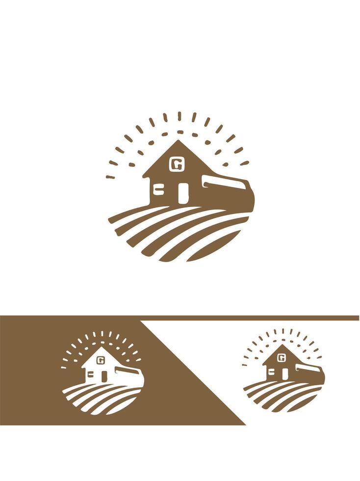 Fresh FARM FIELD logo vector
