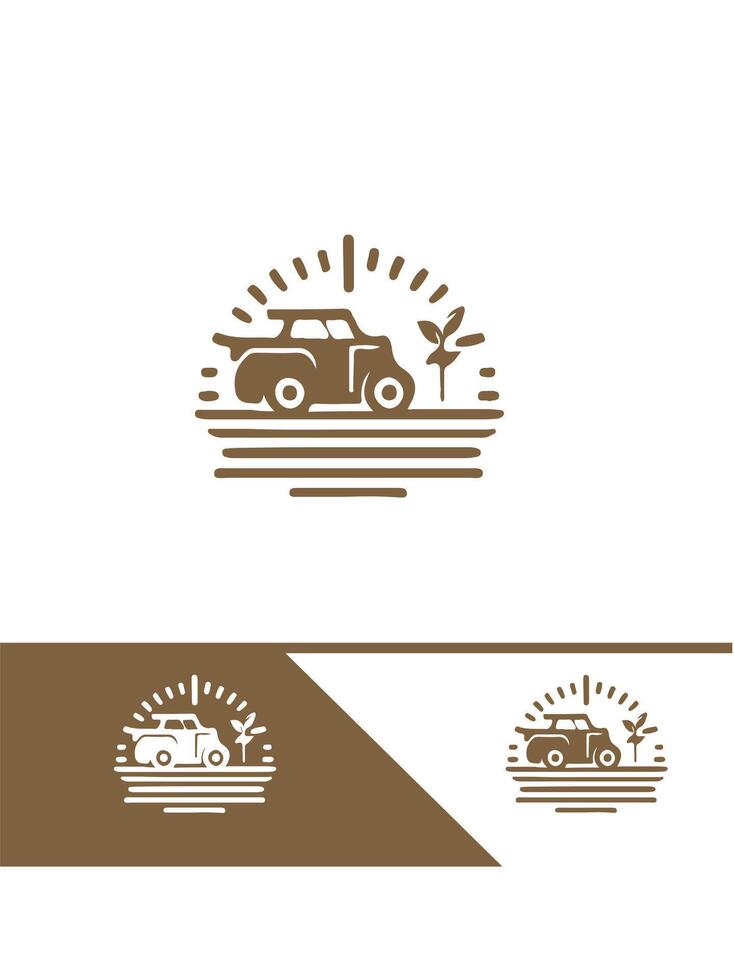 Pure Field FARM FIELD logo vector