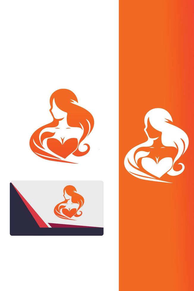 Queen Vibes Flaminine Girl Logo vector