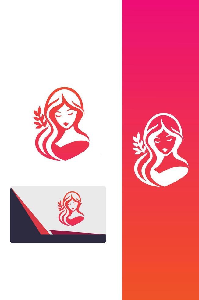 Fancy Flaminine Girl Logo vector
