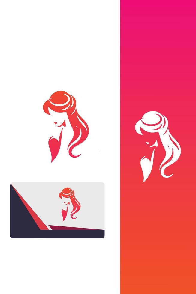 Radiance Flaminine Girl Logo vector