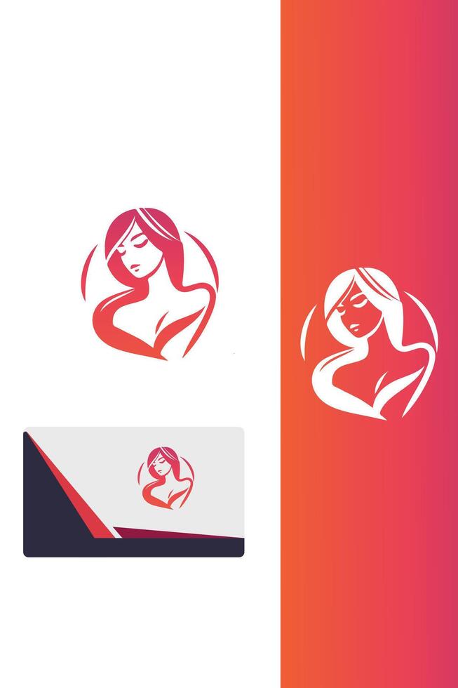 Glow Flaminine Girl Logo vector