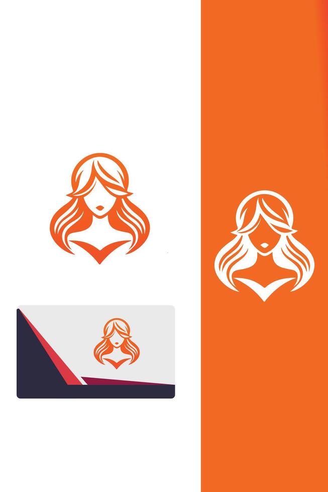 Goddess Vibes Flaminine Girl Logo vector
