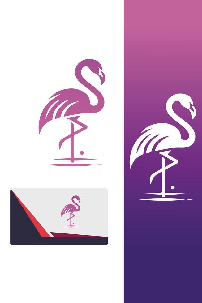 Pink Elegance Flaminingo Logo vector