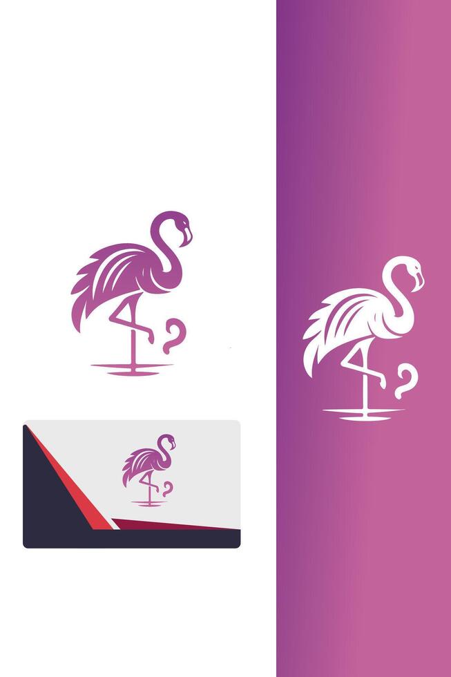 Flamingo Flair Design vector